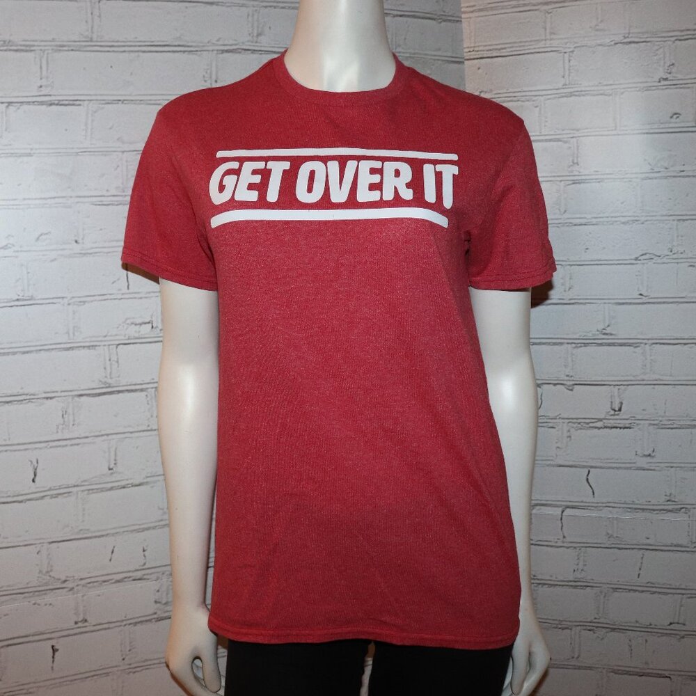 ❤️⚡ GET OVER IT Tee · Size S · Statement Style